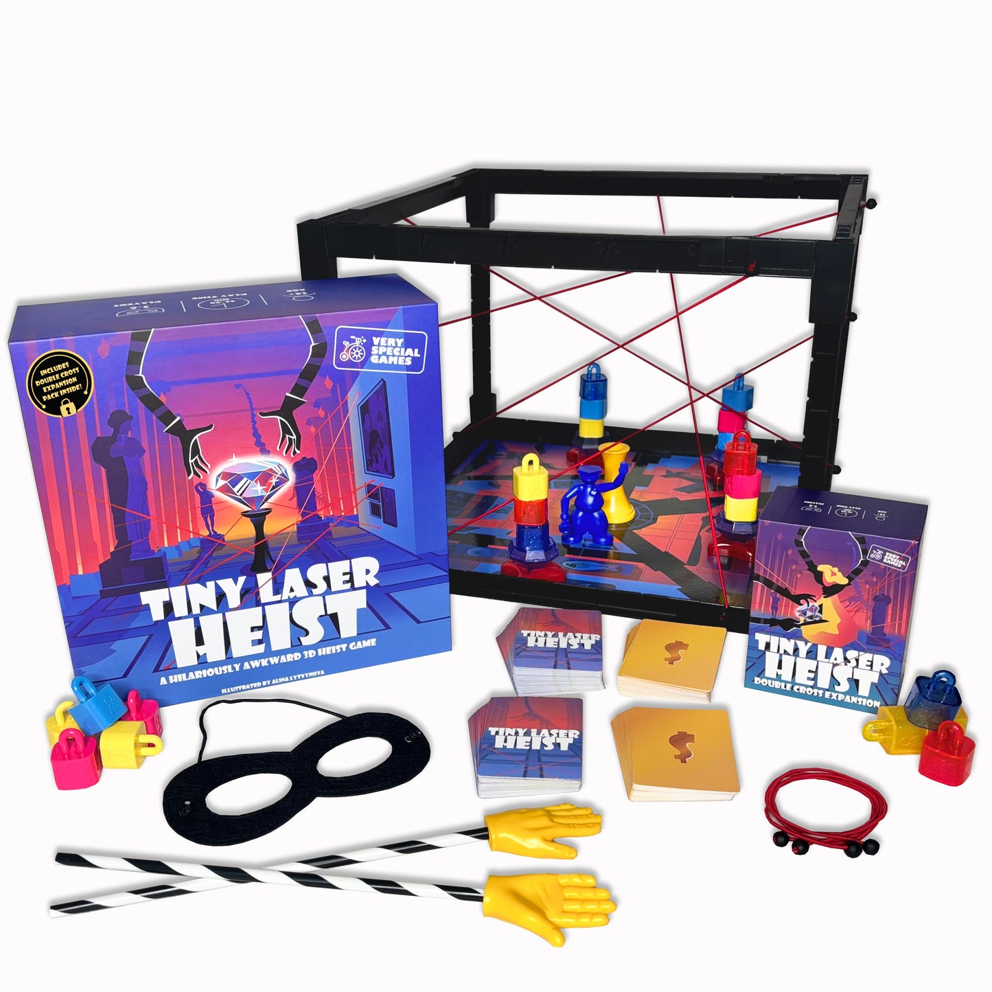 Tiny Laser Heist: Base Game + Double Cross Expansion Pack