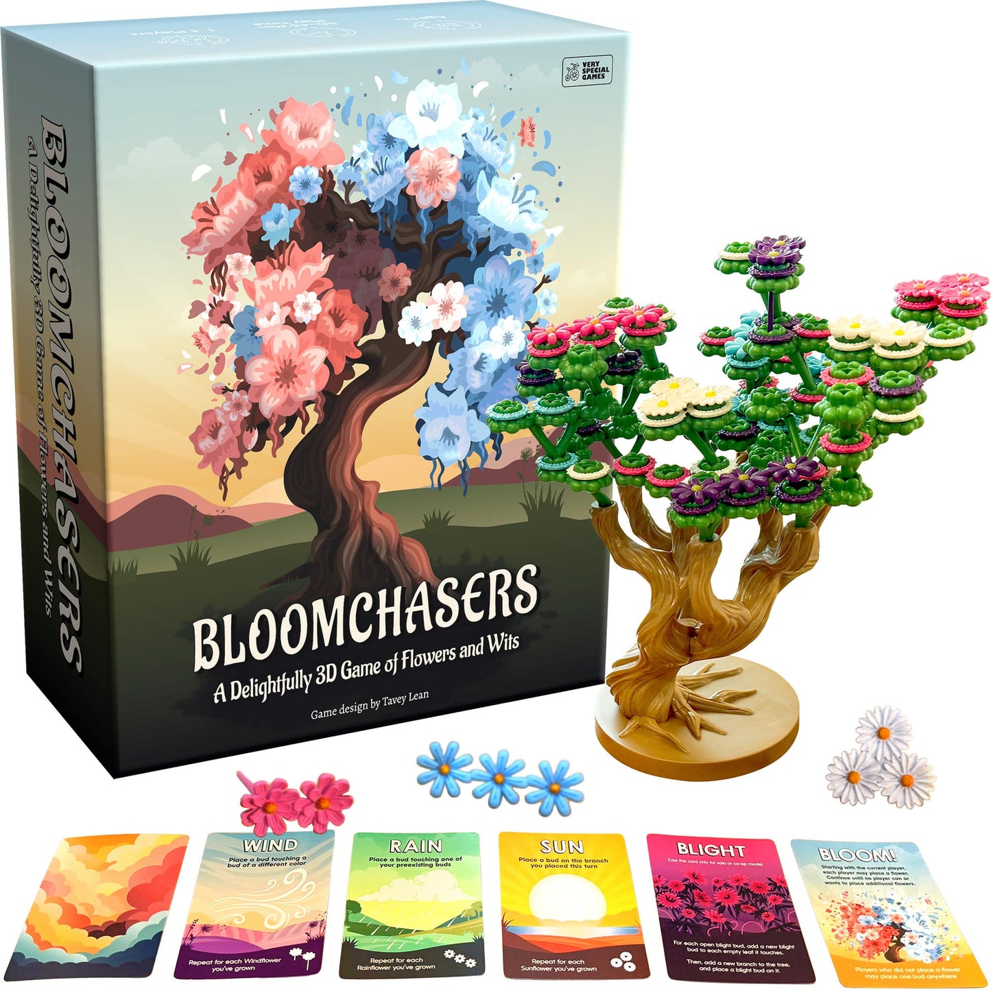 Bloomchasers: Delightful 3D Tree Game of Flowers and Wits